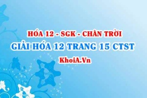 Giải Hóa 12 trang 15 Chân trời Sáng tạo